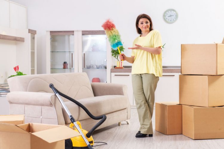 cleaning home