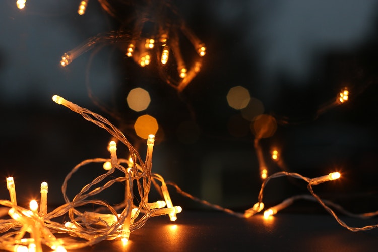 packing christmas lights