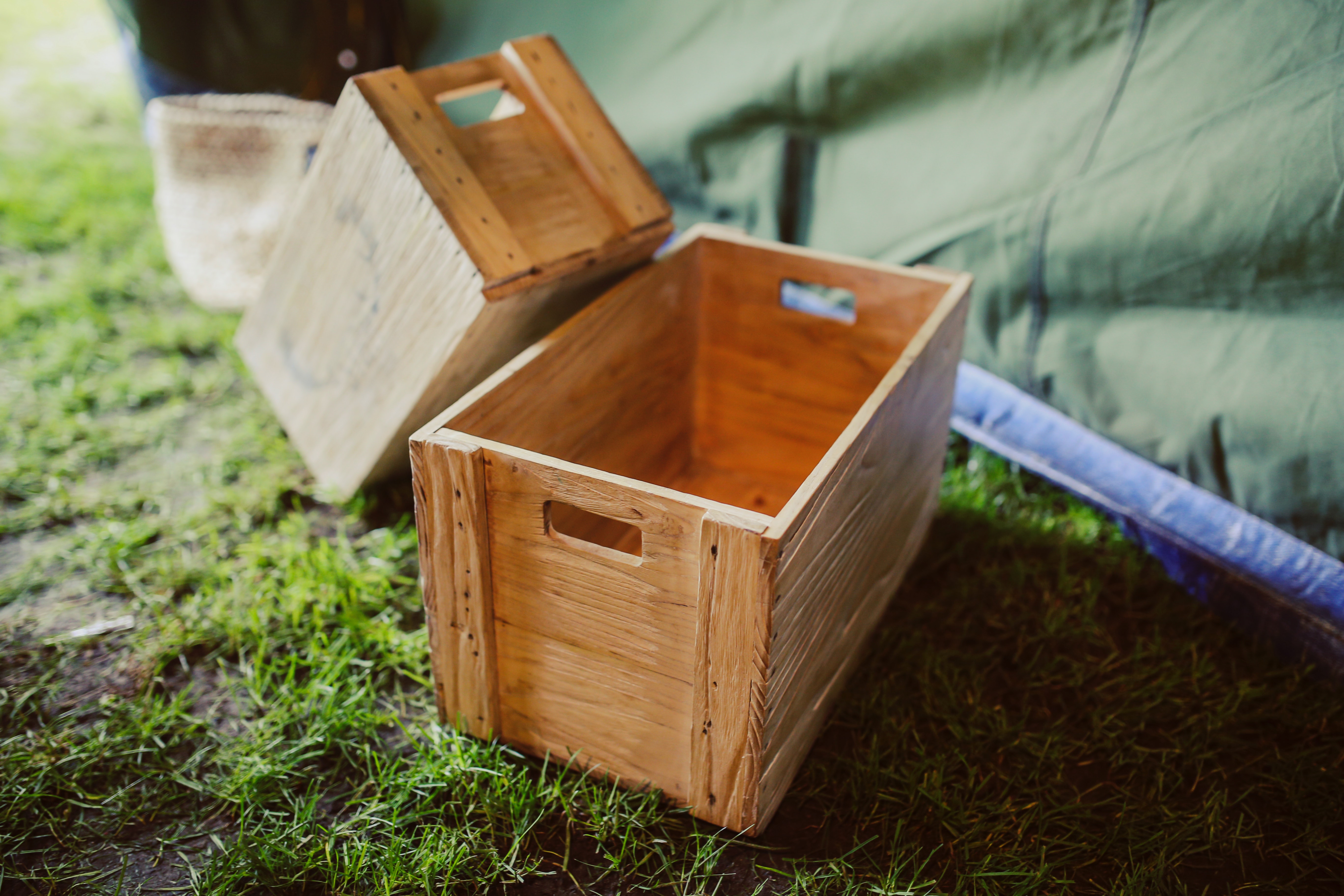 wooden crate